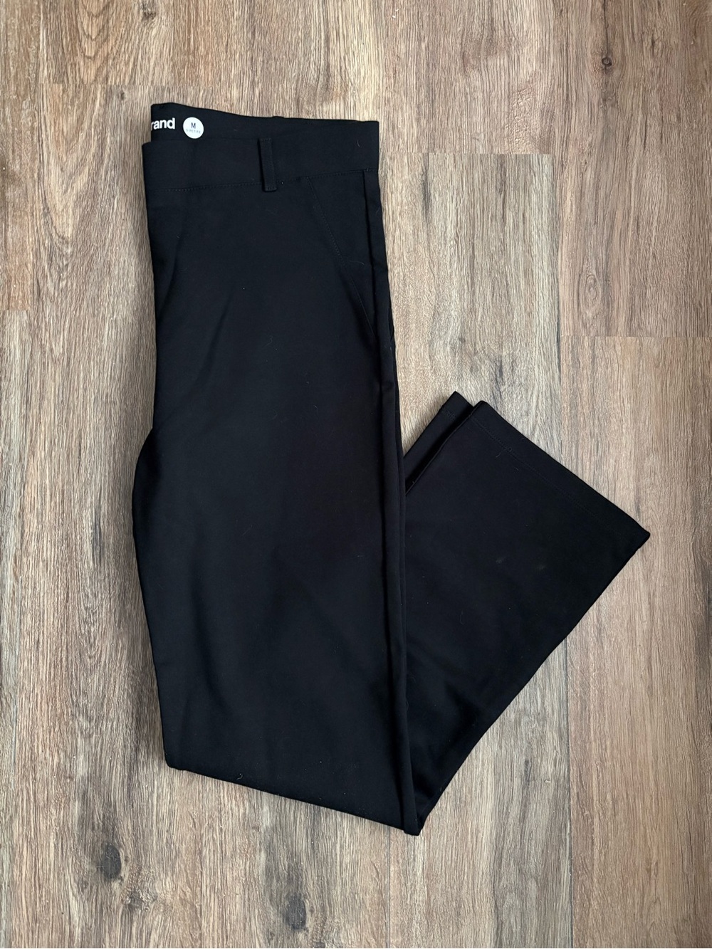 Betabrand Straight Leg Stretch Slacks Women’s M Petite Black Professional Office